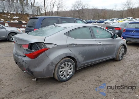 2012 Hyundai Elantra Gls (Ulsan Plant) z USA, uszkodzony, nr VIN KMHDH4AE2CU456053
